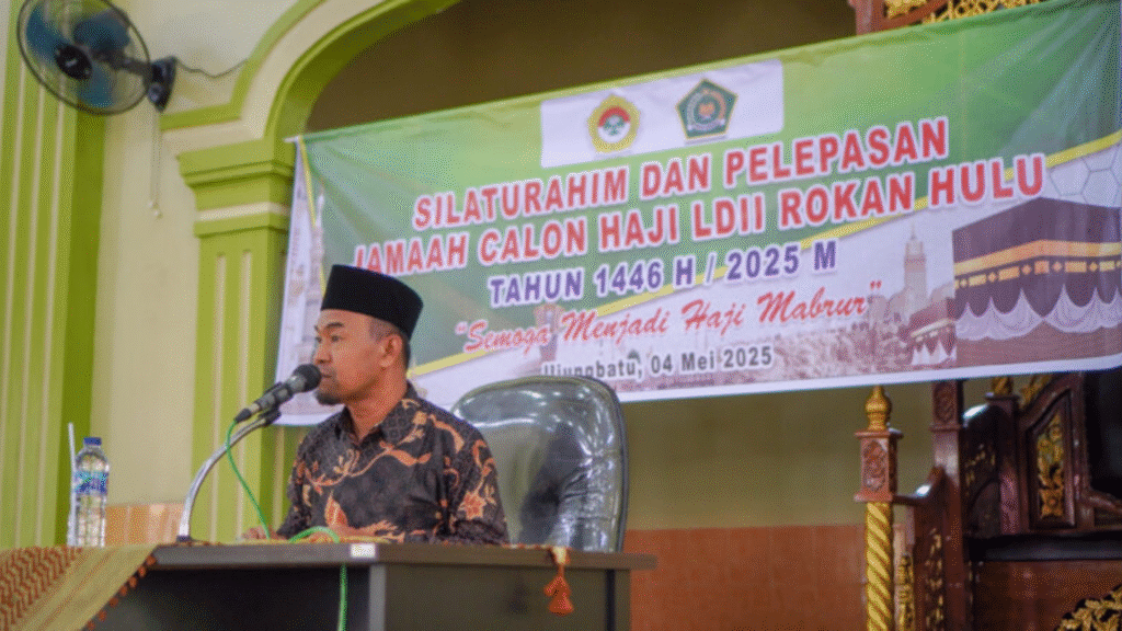 Semangat Kebersamaan Warnai Pelepasan Jamaah Haji oleh LDII dan Kemenag Rokan Hulu