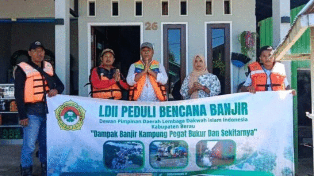 Peduli Sesama, LDII Berau Salurkan Bantuan untuk Korban Banjir